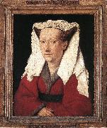 EYCK, Jan van Portrait of Margareta van Eyck sdf Germany oil painting reproduction